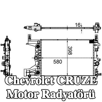 MAHLE Motor radyatörü — 2009 Chevrolet Cruze