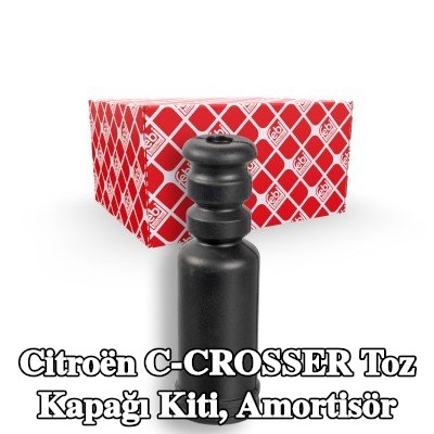 FEBI BILSTEIN Toz kapağı kiti, Amortisör Arka Aks Sol, Arka Aks Sağ — Citroën C-crosser
