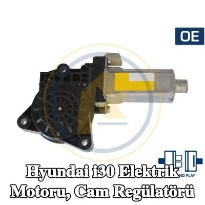 AC Rolcar Elektrik motoru, cam regülatörü Sol Ön — 2012 Hyundai i30