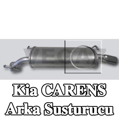 VEGAZ Arka susturucu Arka, 770mm — 2000 Kia Carens
