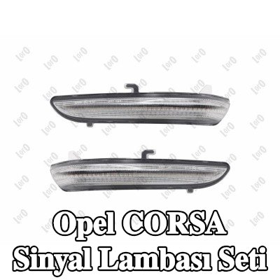 ABAKUS Sol dış ayna sinyal seti, Sağ dış ayna — Opel Corsa