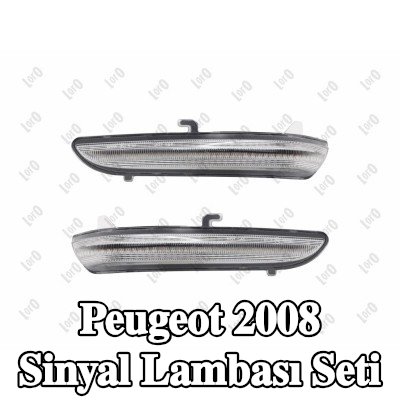 ABAKUS Sol dış ayna sinyal seti, Sağ dış ayna — Peugeot 2008