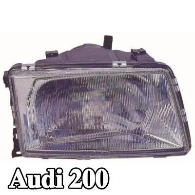 ABAKUS المصباح الأمامي الأيسر, H4, بدون لمبة — Audi 200
