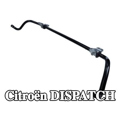 MAXGEAR قضيب مانع للانقلاب المحور الأمامي, مع حامل مطاطي — Citroën Dispatch