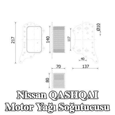 MAHLE Conta/sızdırmazlık elemanları ile motor yağı soğutucusu — Nissan Qashqai