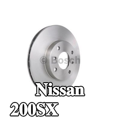 BOSCH القطر الخارجي لقرص المكابح: 280mm, مُهوى, مزود بفتحات تهوية داخلية, مشحم — 1990 Nissan 200sx