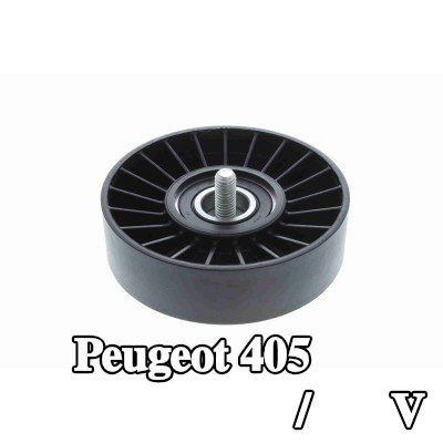 VAICO بكرة الانحراف/التوجيه, حزام V-ribbed بجودة VAICO الأصلية, Outer Diameter: 90mm — Peugeot 405