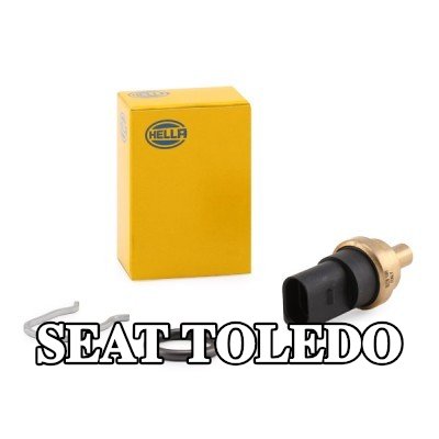 HELLA مستشعر, مستشعر درجة حرارة سائل التبريد بدون حشية/مانع تسرب — 2012 SEAT Toledo