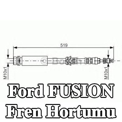 BOSCH Fren hortumu 473mm — 2002 Ford Fusion