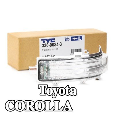 TYC مؤشر جانبي مرآة خارجية, مرآة خارجية أيسر — 2012 Toyota Corolla