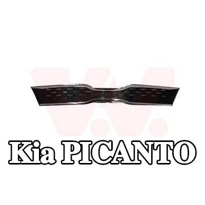 VAN WEZEL شبكة المبرد بالكروم/الأسود — Kia Picanto