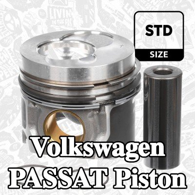 ET ENGINETEAM Silindir pistonu 3-4, piston segmanları ile, piston segman taşıyıcısı ile — 2002 Volkswagen Passat