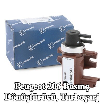 PIERBURG Basınç dönüştürücü, turboşarj — Peugeot 206