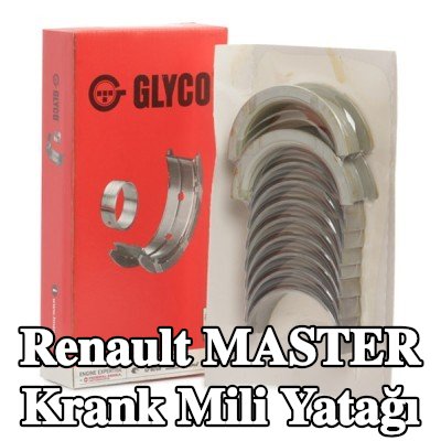 GLYCO Sinterle birleştirilmiş bronzlu çelik sırtlı krank mili yatağı — 2000 Renault Master