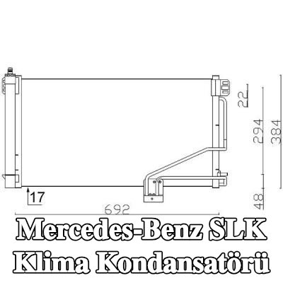 MAHLE Kurutuculu klima kondansatörü — 2004 Mercedes-Benz Slk