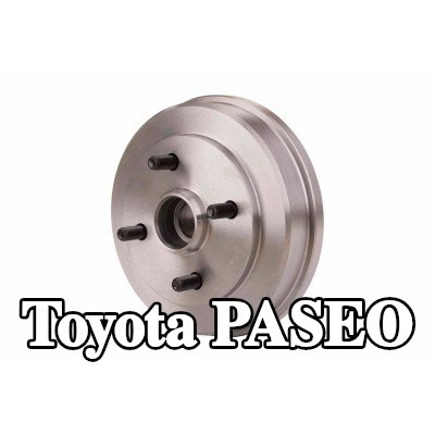 HELLA أسطوانة الفرامل 207mm, مع محور العجلة, مع مسامير العجلة, بدون محمل عجلة — Toyota Paseo