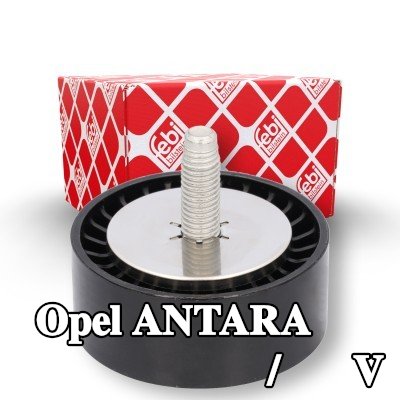 FEBI BILSTEIN بكرة الانحراف/التوجيه, V-ribbed belt Outer Diameter: 65mm — Opel Antara
