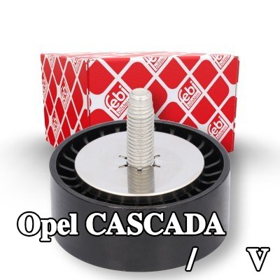 FEBI BILSTEIN بكرة الانحراف/التوجيه, V-ribbed belt Outer Diameter: 65mm — 2016 Opel Cascada
