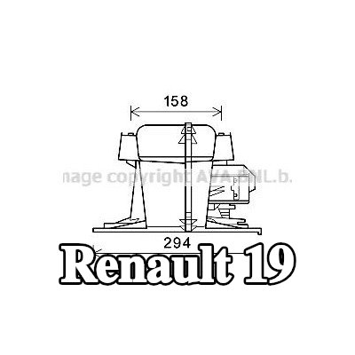 PRASCO محرك منفاخ التدفئة — Renault 19