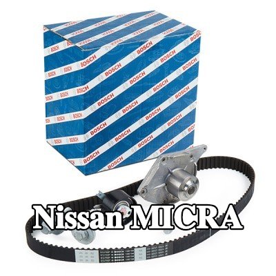 BOSCH مجموعة مضخة المياه وحزام التوقيت عدد الأسنان: 123, Width: 27mm — 2004 Nissan Micra