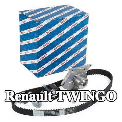 BOSCH مجموعة مضخة المياه وحزام التوقيت عدد الأسنان: 123, Width: 27mm — 2008 Renault Twingo