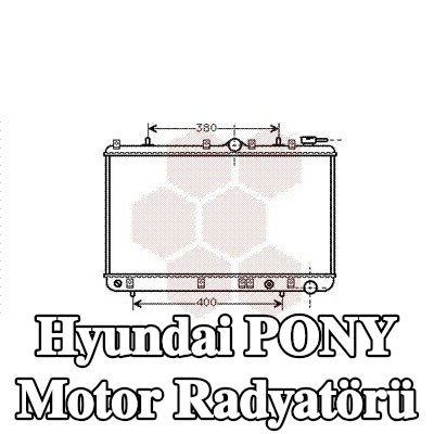 VAN WEZEL Motor radyatörü — Hyundai Pony
