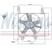 NISSENS Fan, radyatör 280mm, radyatör fan kapağı, direnç olmadan, kontrol ünitesi olmadan — 2000 Ford Fiesta (6)