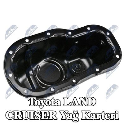 NTY Yağ karteri Alt, yağ seviyesi sensörü için delikli, yağ seviye sensörü deliği olmadan — Toyota Land Cruiser