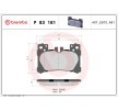 BREMBO Prime fren balatası seti, 16mm, gıcırtı önleyici plaka ile, aksesuarlarla — Lexus Lc (4)