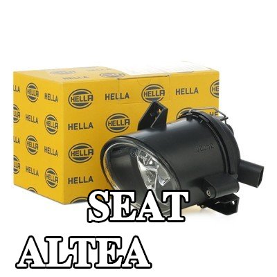 HELLA مصباح ضباب يسار, H3, مع لمبة — SEAT Altea