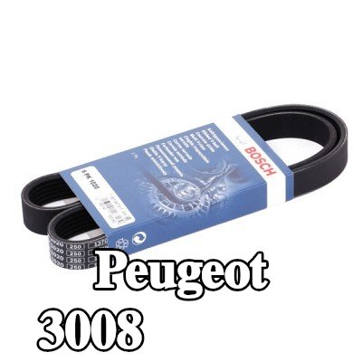 BOSCH حزام سيربنتين 1020mm, Number of ribs: 6 — 2012 Peugeot 3008