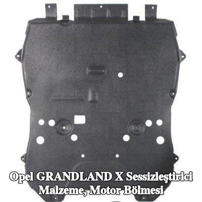REZAW PLAST Sessizleştirici Malzeme, motor bölmesi Alt — 2017 Opel Grandland X
