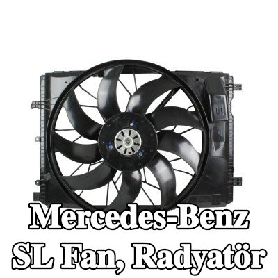 ABAKUS Fan, radyatör fan kapağı dahil radyatör — Mercedes-Benz Sl