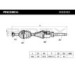 RIDEX Tahrik mili Ön Aks Sağ, 968, 3mm, rulmanlı (ler) — DS Ds5 (6)