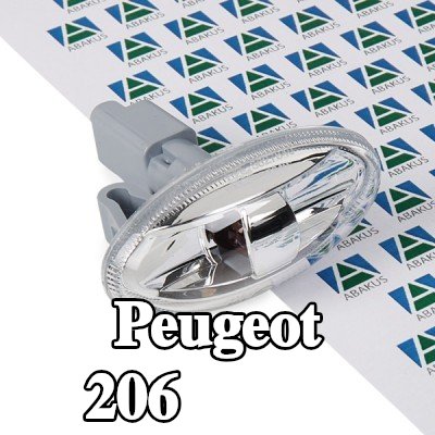 ABAKUS مؤشر جانبي كلا الجانبين, بدون لمبة — Peugeot 206