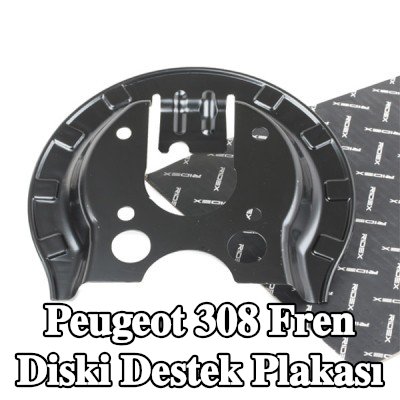 RIDEX Fren diski destek plakası Sol, Arka Aks, Sağ — Peugeot 308