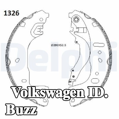 DELPHI مجموعة أحذية الفرامل — Volkswagen ID. Buzz