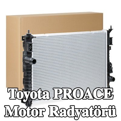 RIDEX Motor radyatörü Alüminyum, Plastik, klips olmadan — 2022 Toyota Proace