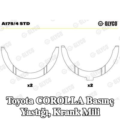 GLYCO Basınç Yastığı, krank mili — 1998 Toyota Corolla