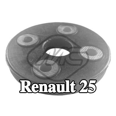 Metalcaucho مقرنة عمود الدفع الأمامية — Renault 25