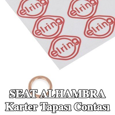 ELRING Karter tapası rondelası Bakır, Inner Diameter: 14mm — SEAT Alhambra