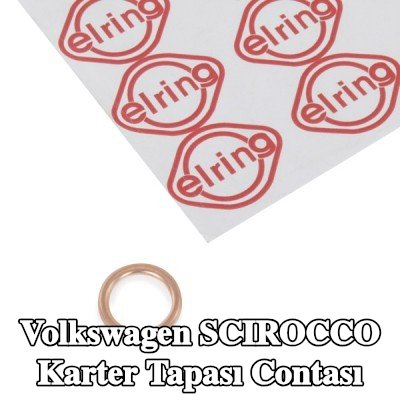 ELRING Karter tapası rondelası Bakır, Inner Diameter: 14mm — Volkswagen Scirocco