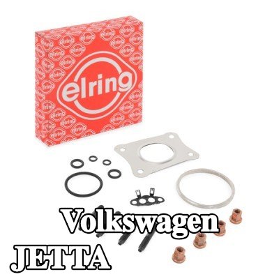 ELRING مجموعة التثبيت, الشاحن مع الحشيات/الأختام, مع مسامير/براغي — Volkswagen Jetta