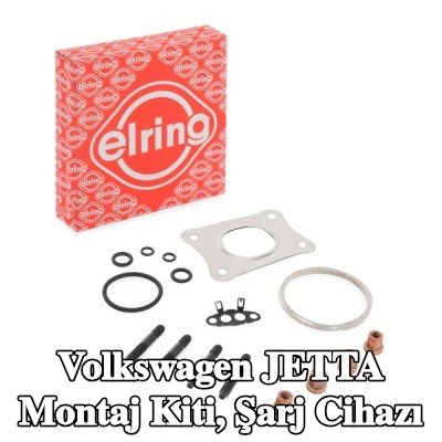 ELRING Montaj Kiti, conta/sızdırmazlık elemanları ile şarj cihazı, cıvata/vida ile — Volkswagen Jetta