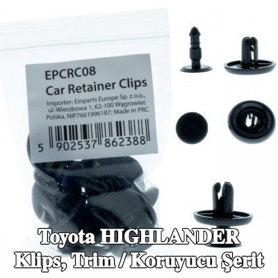 EINPARTS Klips, trim / koruyucu şerit — Toyota Highlander