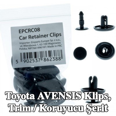 EINPARTS Klips, trim / koruyucu şerit — Toyota Avensis