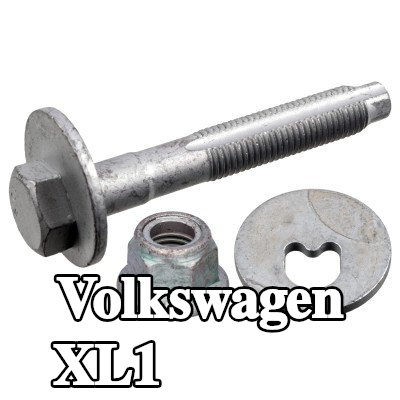 FEBI BILSTEIN برغي ضبط زاوية الانحراف للمحور الخلفي (اليسار), المحور الخلفي الأيمن — Volkswagen Xl1