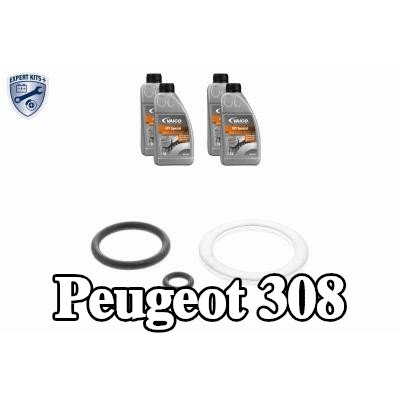 VAICO مجموعة صيانة علبة التروس مع الملحقات, مع كمية الزيت اللازمة لتغيير الزيت القياسي — Peugeot 308