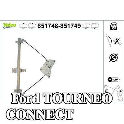 VALEO مُحرك نافذة أمامي أيسر, كهربائي, بدون محرك كهربائي — 2012 Ford Tourneo Connect