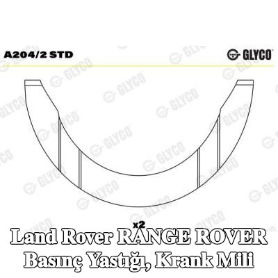 GLYCO Basınç Yastığı, krank mili — 1995 Land Rover Range Rover